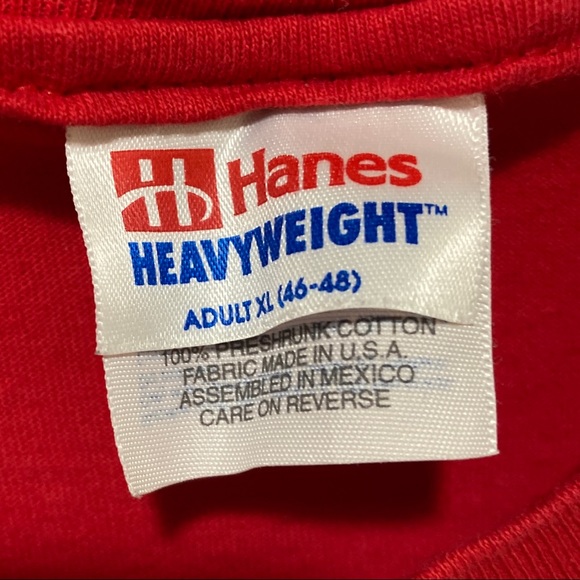Vintage 90s Detroit Redwings Stanley Cup 1998 Champions Hanes Heavyweight Tee - Picture 6 of 6